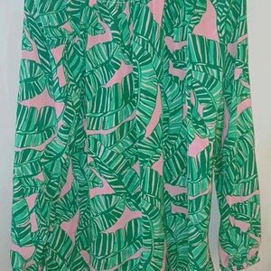 Lilly Pulitzer Elsa Silk Tropical Top